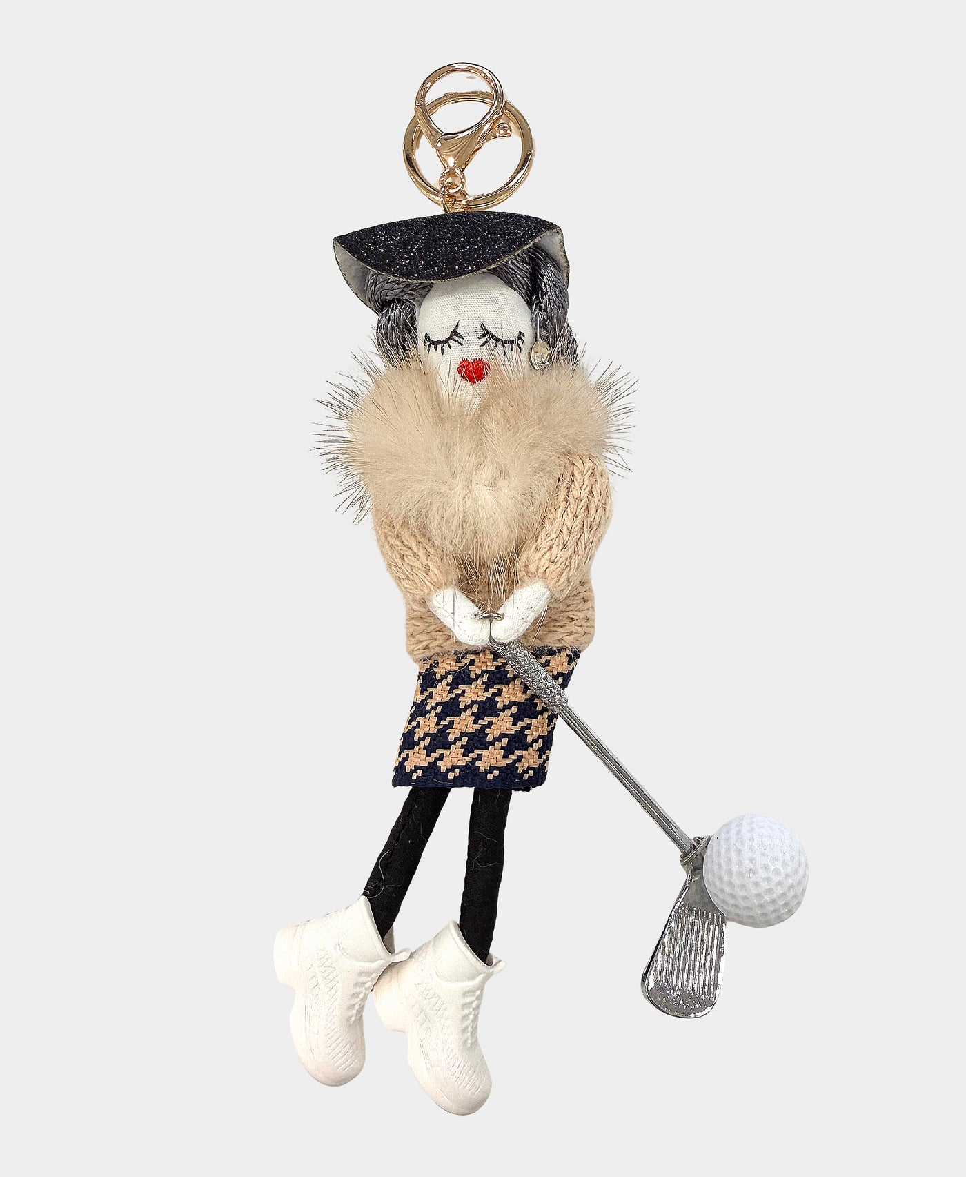 Golf Doll Keychain/Bag Charm view 1