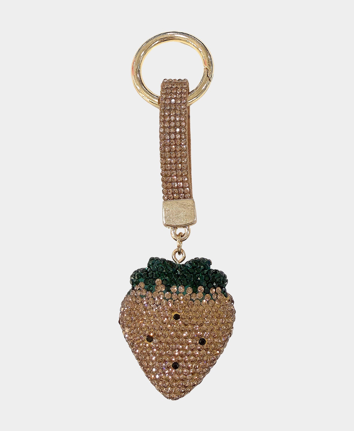 Crystal Strawberry Keychain/Bag Charm view 1