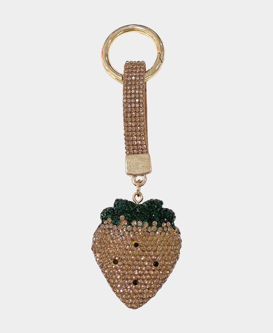 Crystal Strawberry Keychain/Bag Charm view 