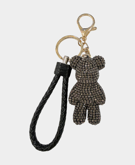 Crystal Bear Keychain/Bag Charm view 