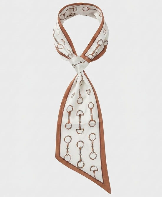 
Printed Scarf in WHITE/BROWN view 2