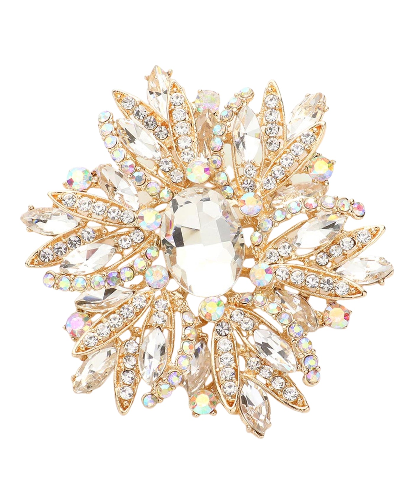 Oversized Crystal Brooch view 1