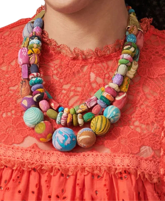 Beaded Layered Necklace view 