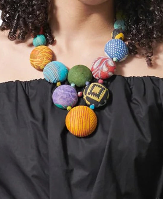 Beaded Statement Necklace view 