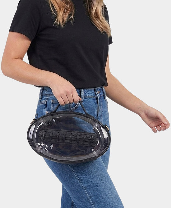 
Football Clear Handbag in BLACK view 2