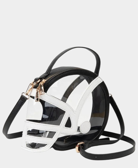 
Football Helmet Clear Handbag in BLACK view 1