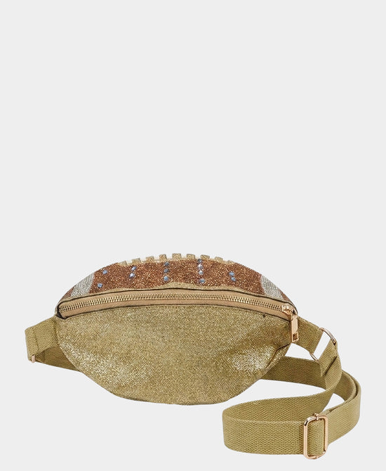 
Crystal Football Belt/Crossbody Bag in GOLD view 2