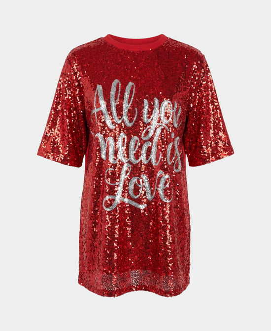 "All You Need Is Love" Sequin Dress view 2