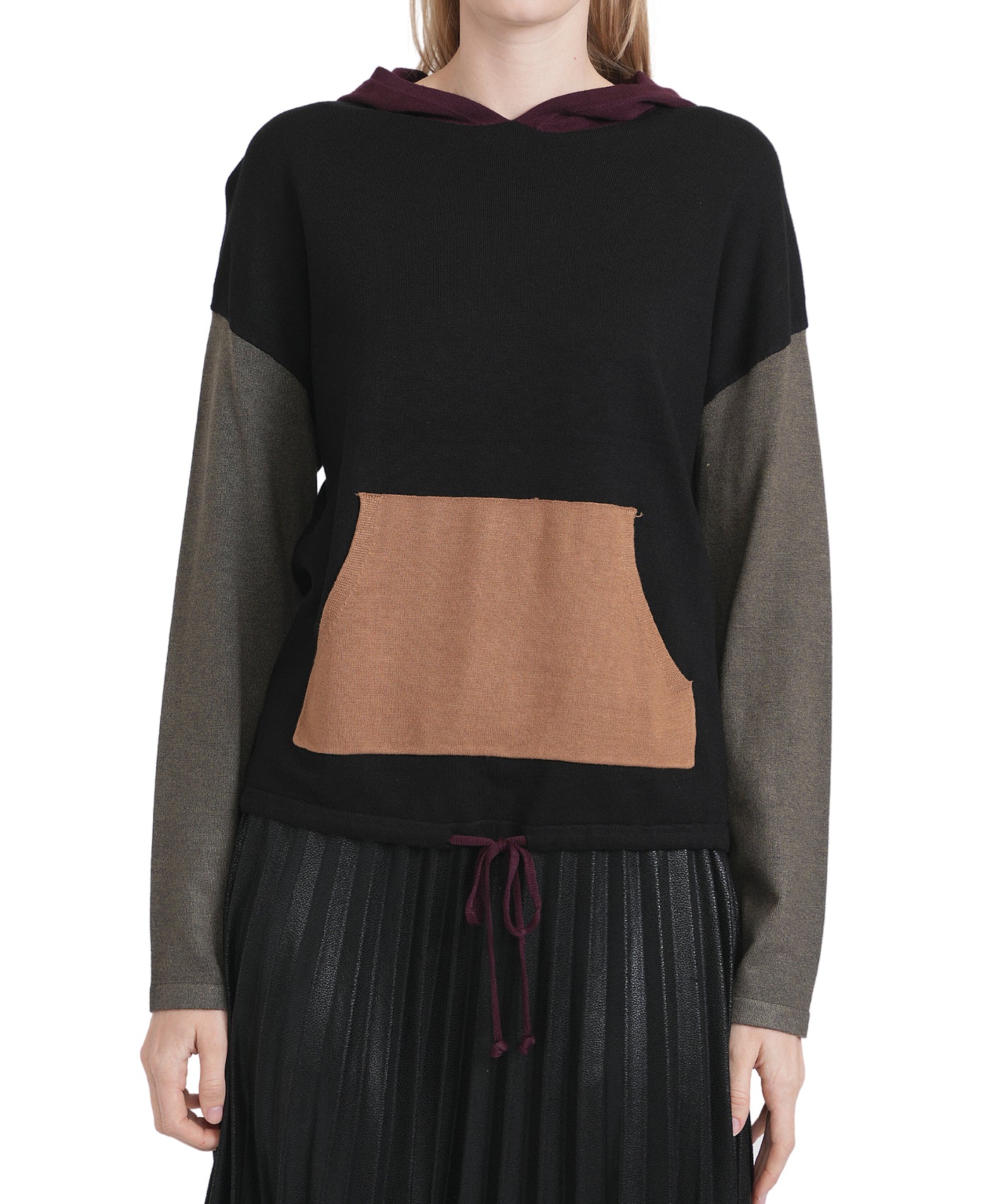 Colorblock Hoodie Sweater image 1