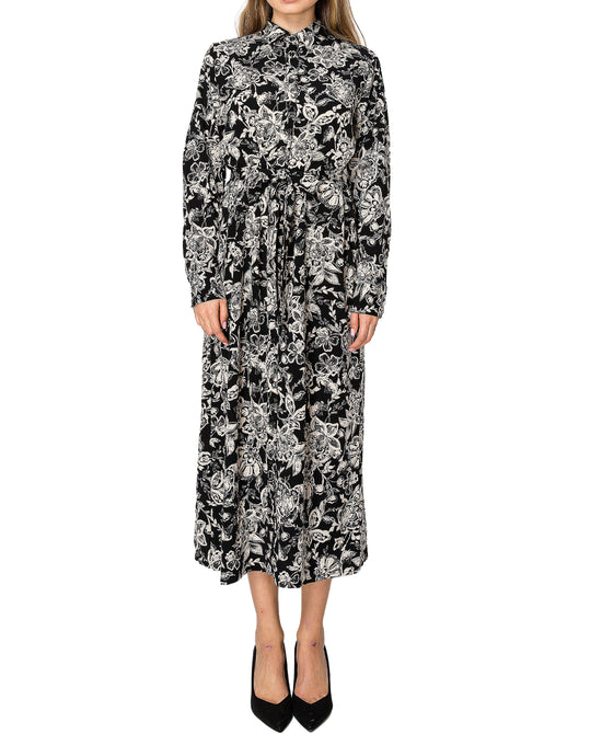 Floral Print Midi Dress view 
