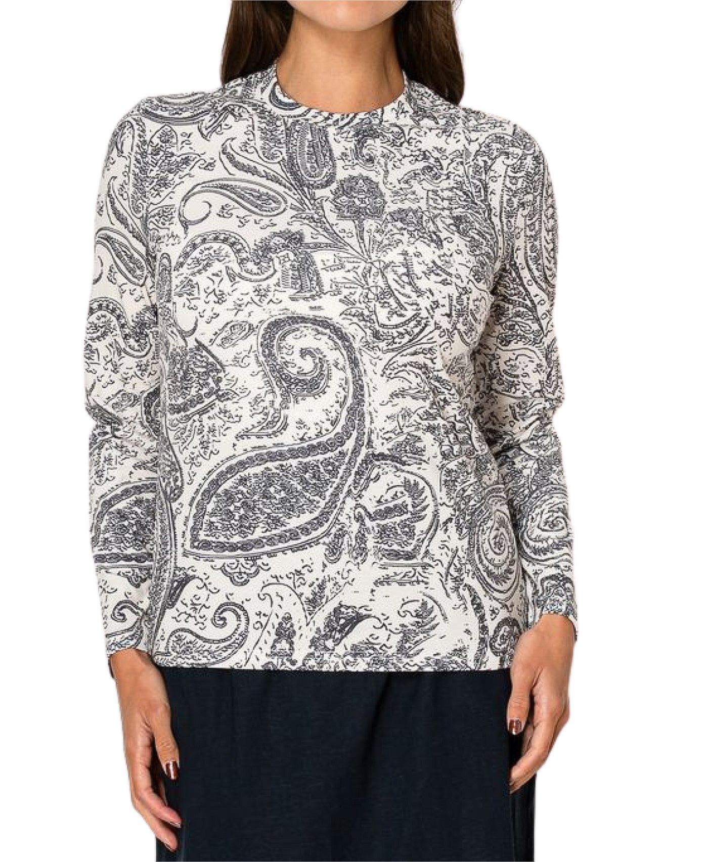 Paisley Print Top view 1