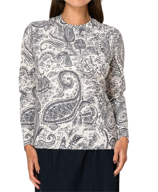 Paisley Print Top view 