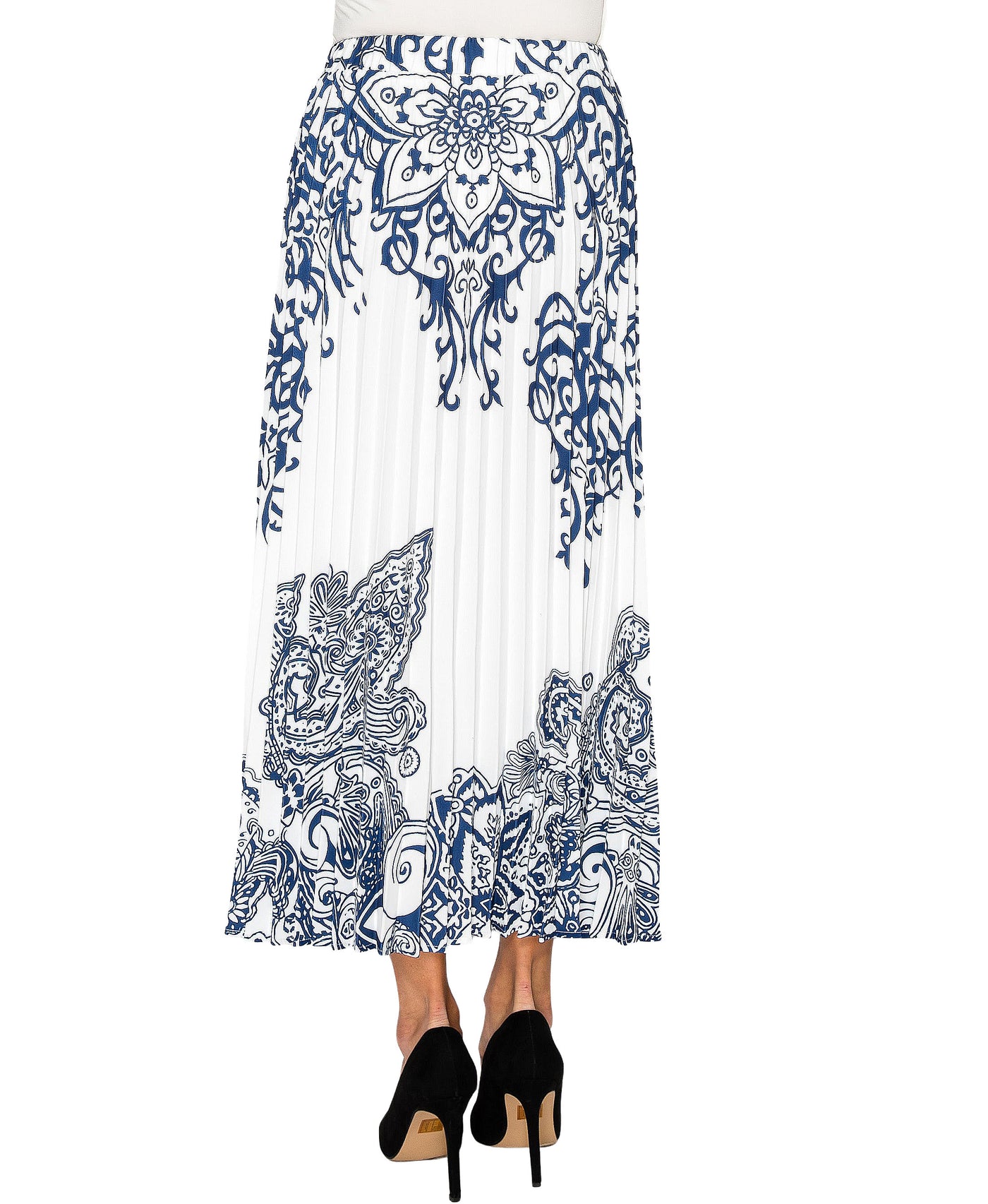 Printed Pleated Skirt view 1