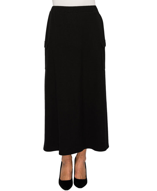 Knit Cargo Midi Skirt view 