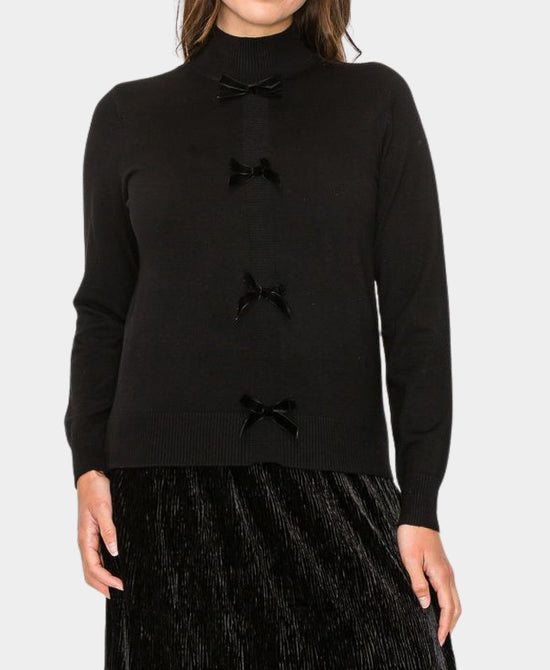 Knit Sweater w/ Bows view 