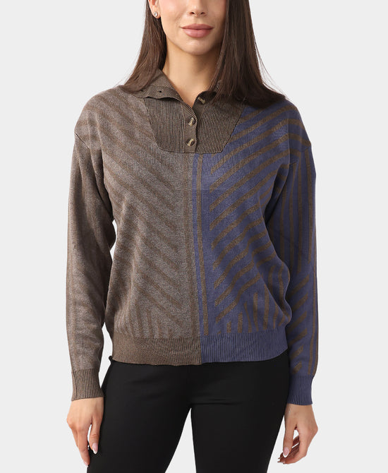 Two Tone Sweater view 1