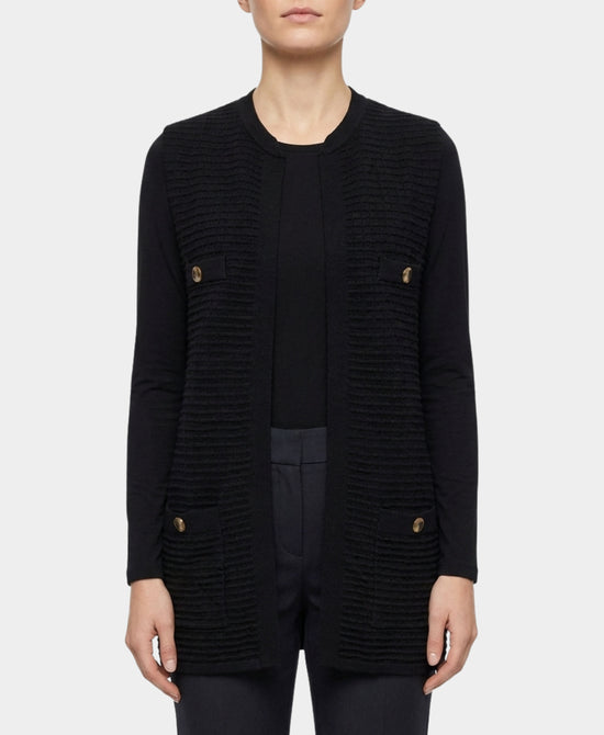 Long Cardigan Knit Vest view 1