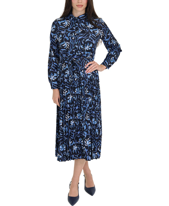 Leaf Print Midi Dress view 
