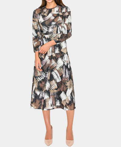 Printed Midi Dress image 1