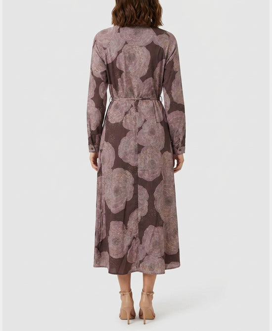 
Printed Midi Dress w/ Embroidered Lurex in MULTI view 2