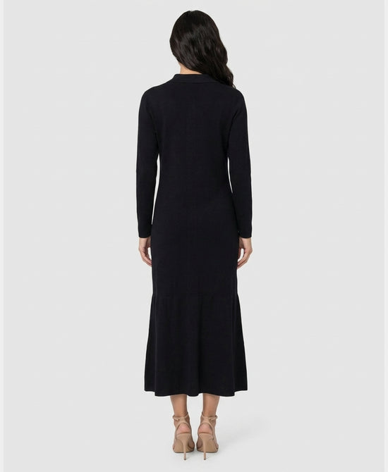 
Knit Maxi Dress in BLACK view 2