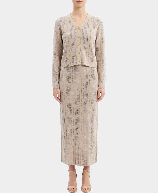 Knit Cardigan & Maxi Dress Set- 2 Pc Set view 1