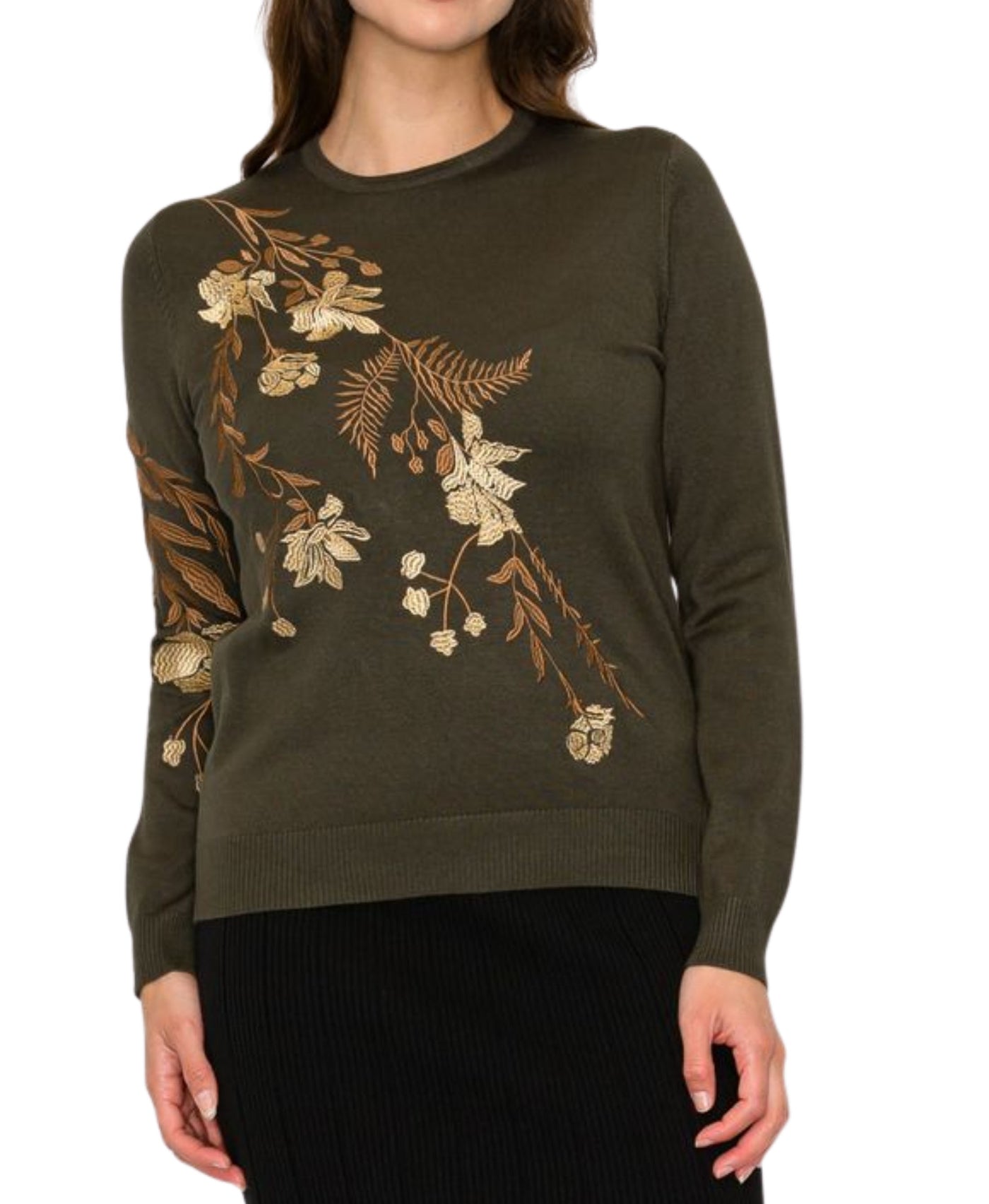 Embroidered Sweater view 1