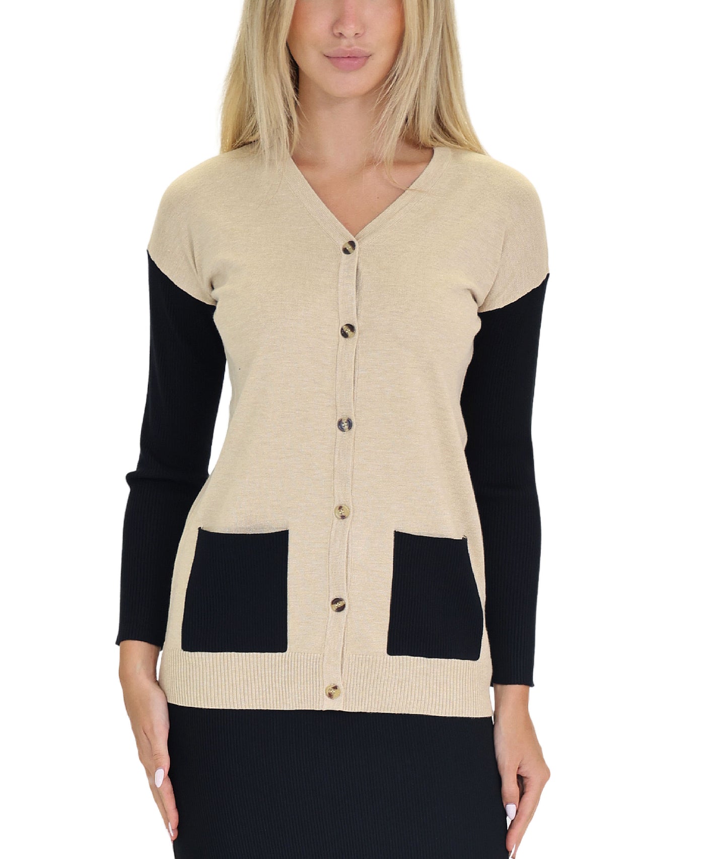Colorblock Cardigan Sweater view 1