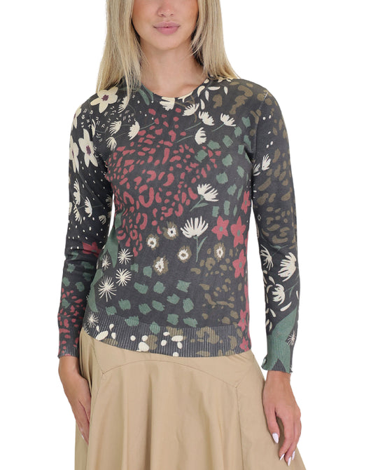 Floral Print Sweater view 