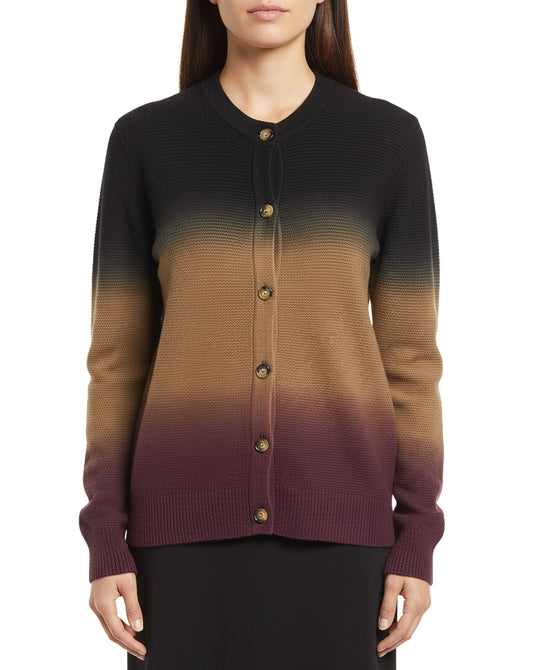 Dip Dye Cardigan Sweater view 