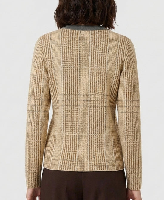 
Printed Cardigan in CAMEL MULTI view 2