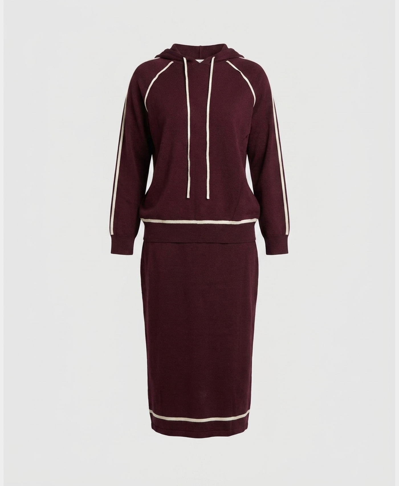 レディースウェア TC BICOLOR STRETCH HOODIE JACKET SKIRT Two Tone Hoodie & Maxi Skirt - 2 Pc Set – FOX'S - Online