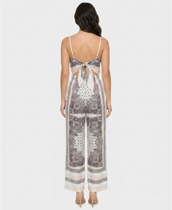 
Printed Scarf Top & Pants Set- 2 Pc Set in BEIGE view 2
