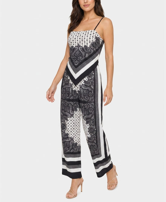 
Printed Scarf Top & Pants Set- 2 Pc Set in BLACK view 1