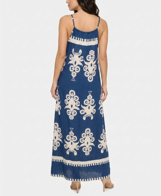 
Printed Maxi Dress in NAVY view 2