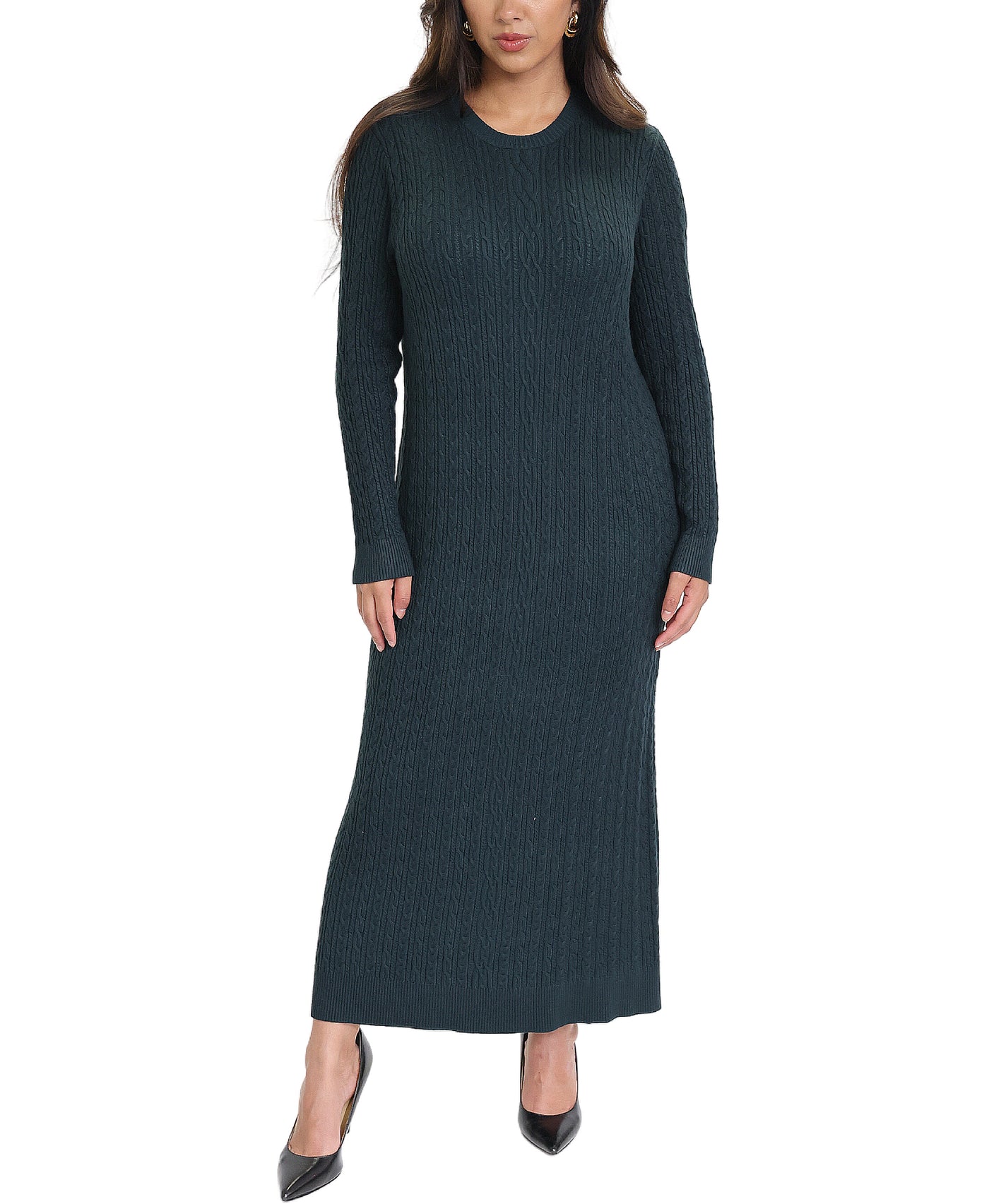 Cable Knit Sweater Dress image 1