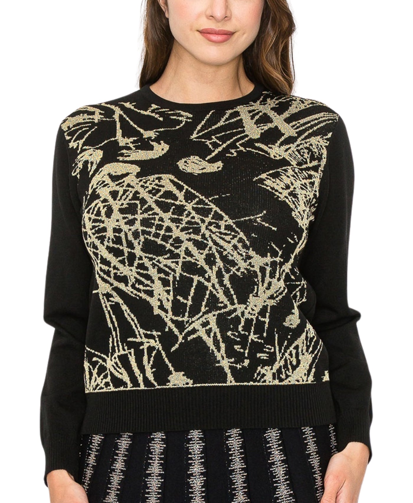 Splatter Lurex Sweater view 1