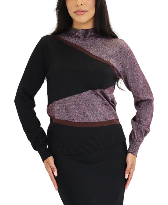 Shimmer Colorblock Sweater view 