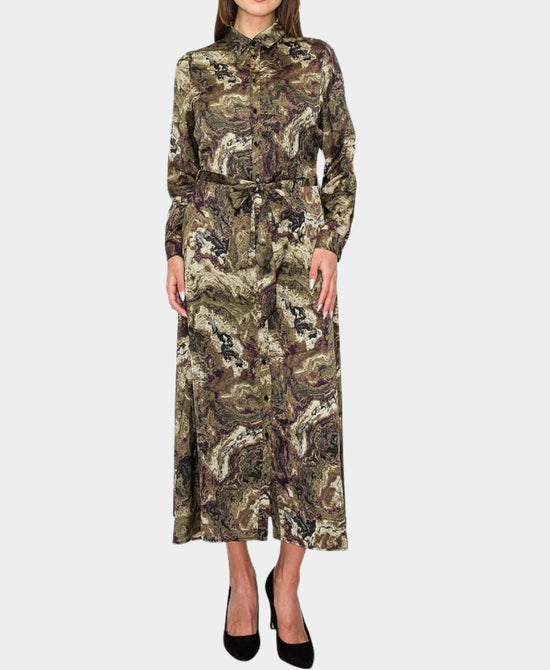 Printed Midi Dress view 