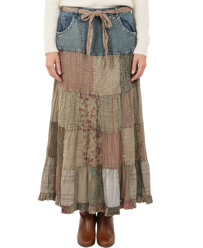 Patchwork Maxi Skirt image 1