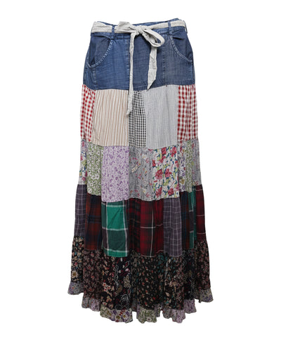 Patchwork Maxi Skirt image 2