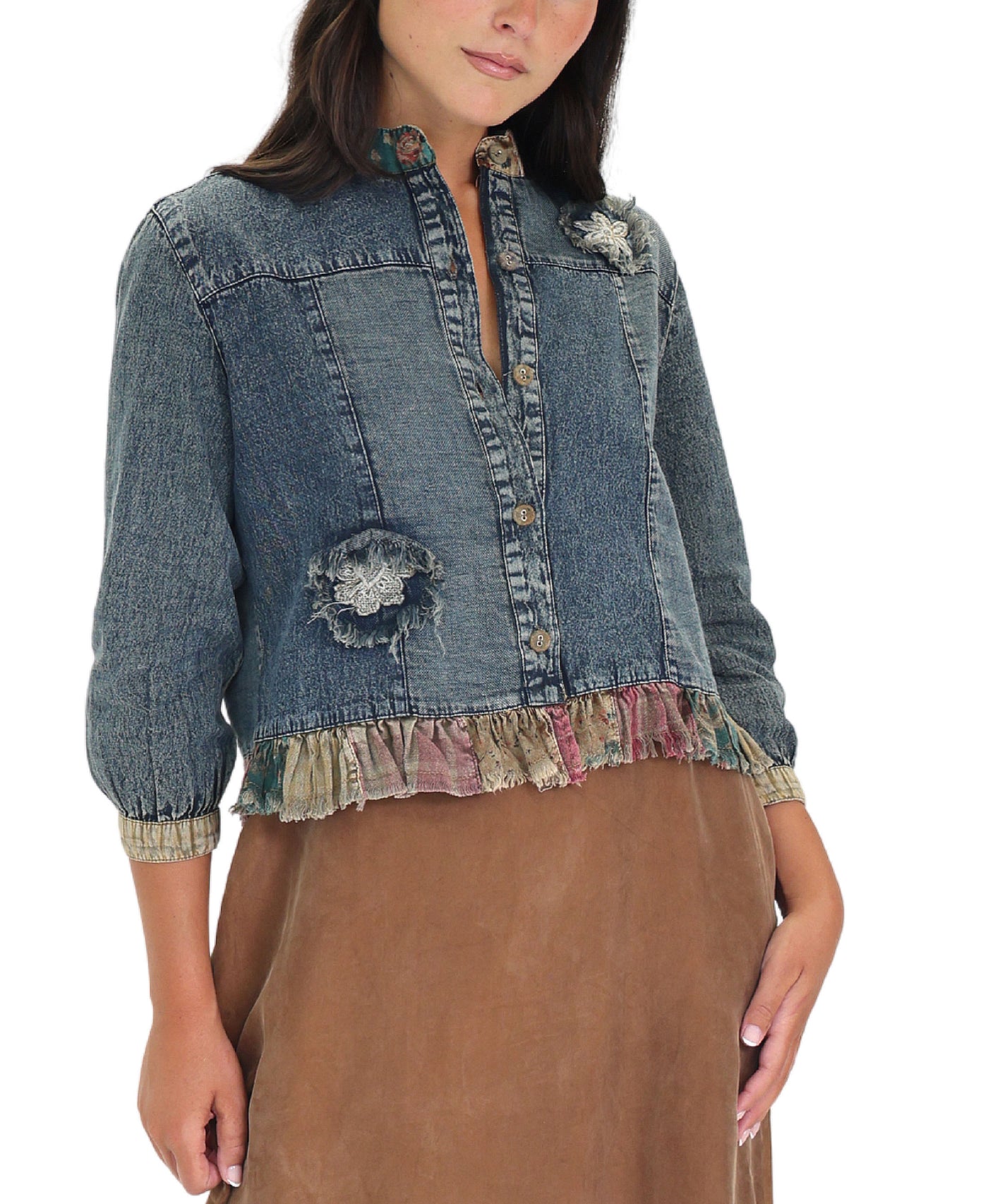 Patchwork Denim Jacket view 1