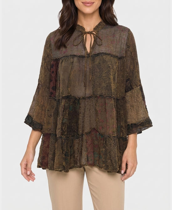 
Tiered Top w/ Front Tie in MULTI view 1