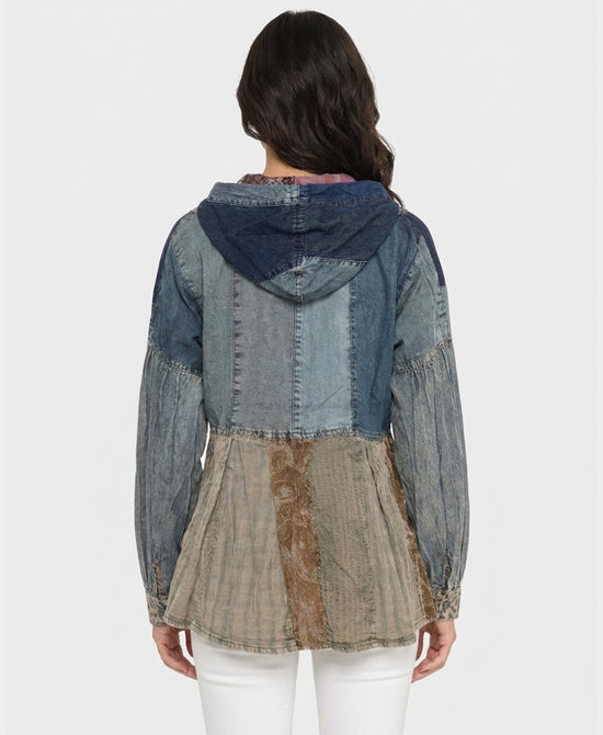 
Patchwork Top w/ Hood in MULTI view 2