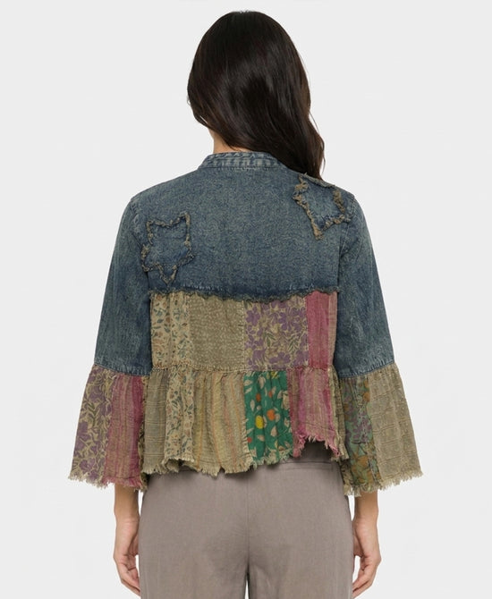 
Mixed Media Cardigan in MULTI view 2
