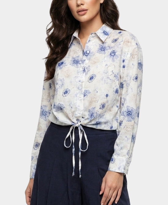 
Floral Print Blouse in CREAM MULTI view 1