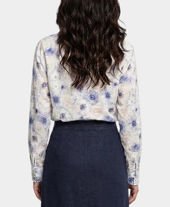 
Floral Print Blouse in CREAM MULTI view 2