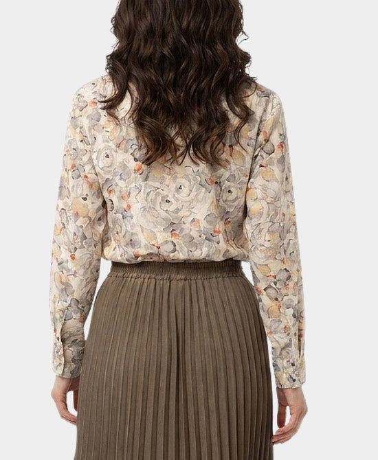 
Floral Print Blouse in BEIGE MULTI view 2