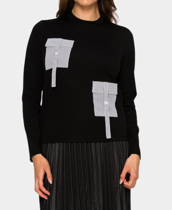 Stripe Pocket Tee view 1