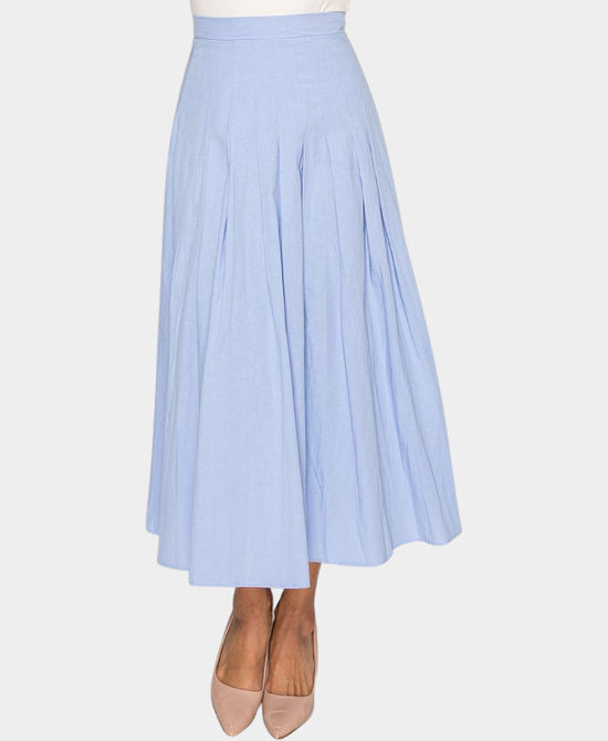 Drop Pleat Midi Skirt view 1